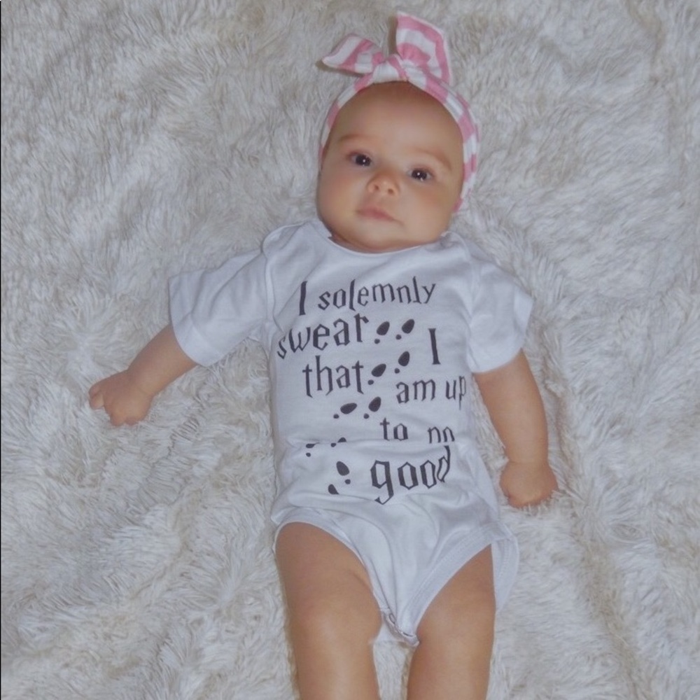 I solemnly swear I’m up to no good onesie